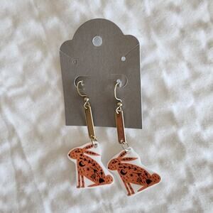 Celestial Bunny Handmade Dangle Earrings